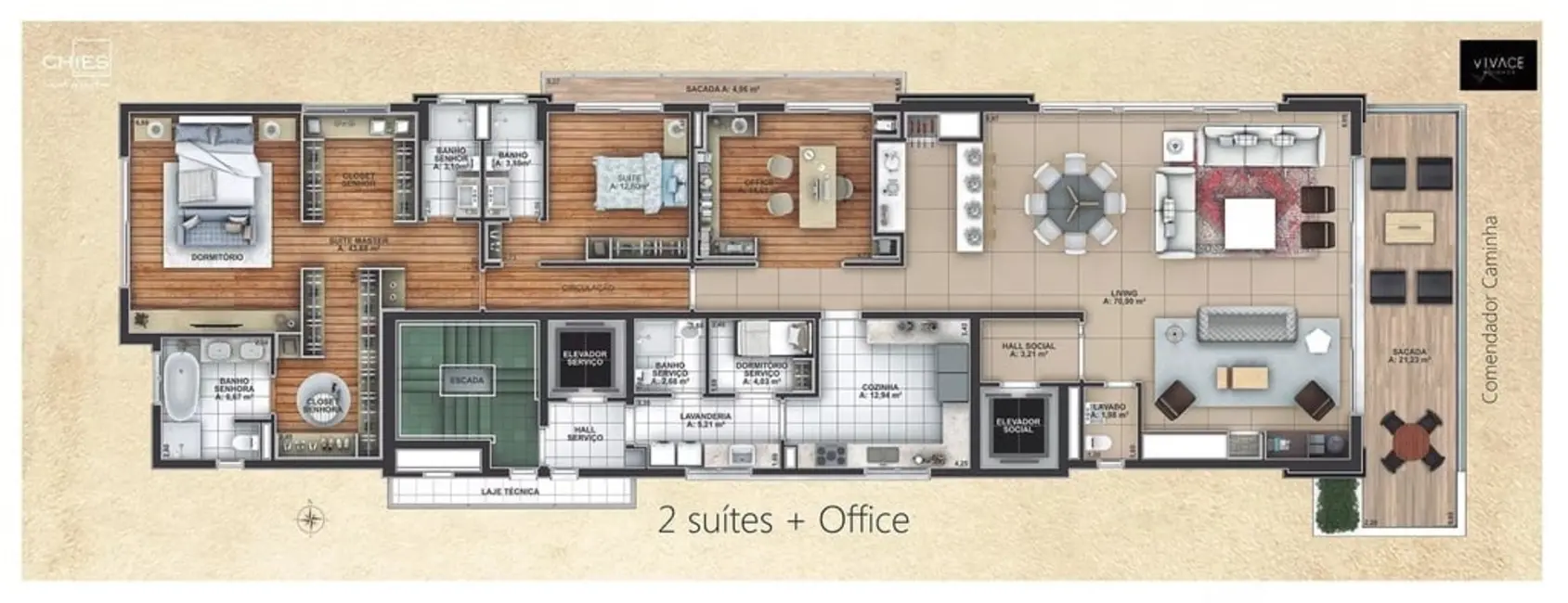 Apartamento com 4 quartos à venda, 256m2 em Moinhos de Vento, Porto Alegre - RS - imagem 7 Foto 7 de Apartamento com 4 quartos à venda, 256m2 em Moinhos de Vento, Porto Alegre - RS