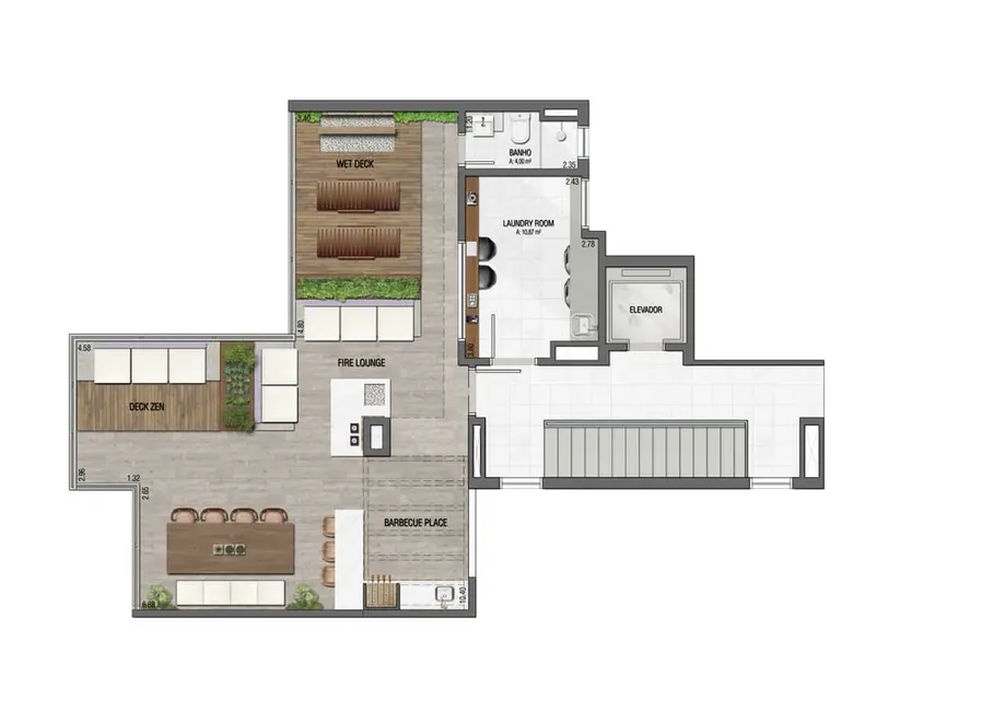 Apartamento com 1 quarto à venda, 41m2 em Menino Deus, Porto Alegre - RS - imagem 5 Foto 5 de Apartamento com 1 quarto à venda, 41m2 em Menino Deus, Porto Alegre - RS