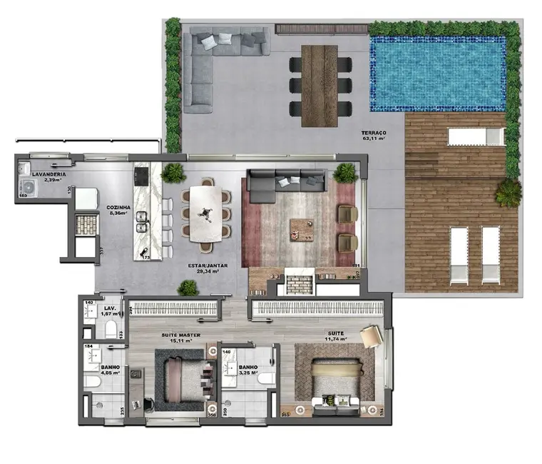 Foto 5 de Apartamento com 2 quartos à venda, 105m2 em Mont Serrat, Porto Alegre - RS