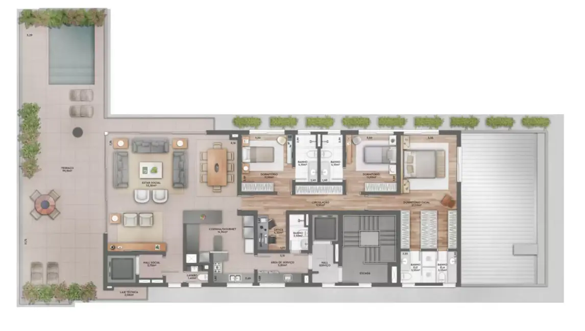 Apartamento com 3 quartos à venda, 221m2 em Petrópolis, Porto Alegre - RS - imagem 5 Foto 5 de Apartamento com 3 quartos à venda, 221m2 em Petrópolis, Porto Alegre - RS