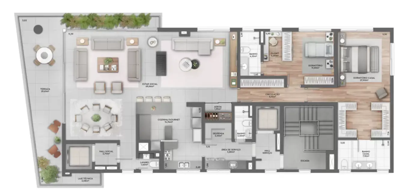 Apartamento com 3 quartos à venda, 221m2 em Petrópolis, Porto Alegre - RS - imagem 2 Foto 2 de Apartamento com 3 quartos à venda, 221m2 em Petrópolis, Porto Alegre - RS