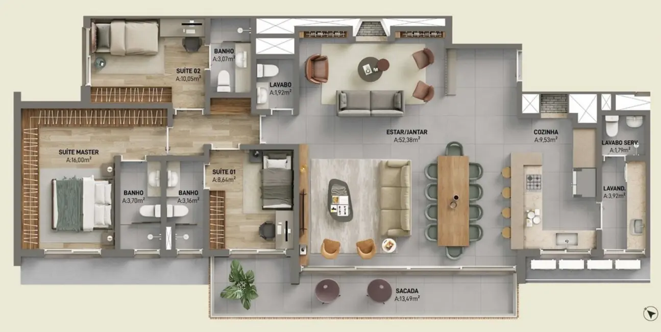 Foto 3 de Apartamento com 3 quartos à venda, 204m2 em Petrópolis, Porto Alegre - RS