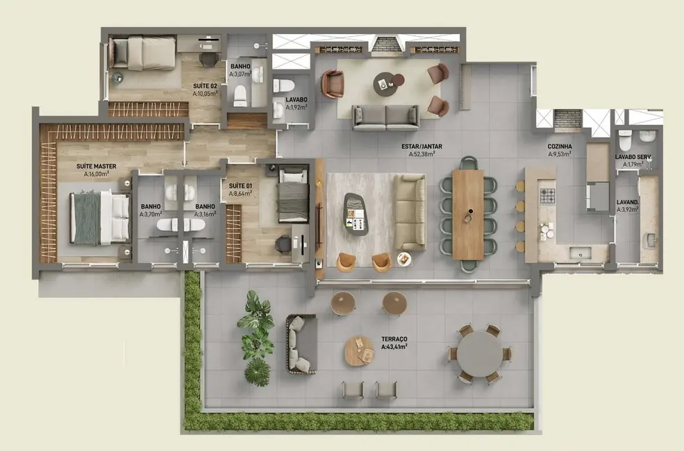 Foto 4 de Apartamento com 3 quartos à venda, 204m2 em Petrópolis, Porto Alegre - RS