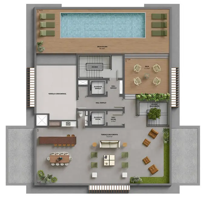 Apartamento com 4 quartos à venda, 356m2 em Bela Vista, Porto Alegre - RS - imagem 8 Foto 8 de Apartamento com 4 quartos à venda, 356m2 em Bela Vista, Porto Alegre - RS