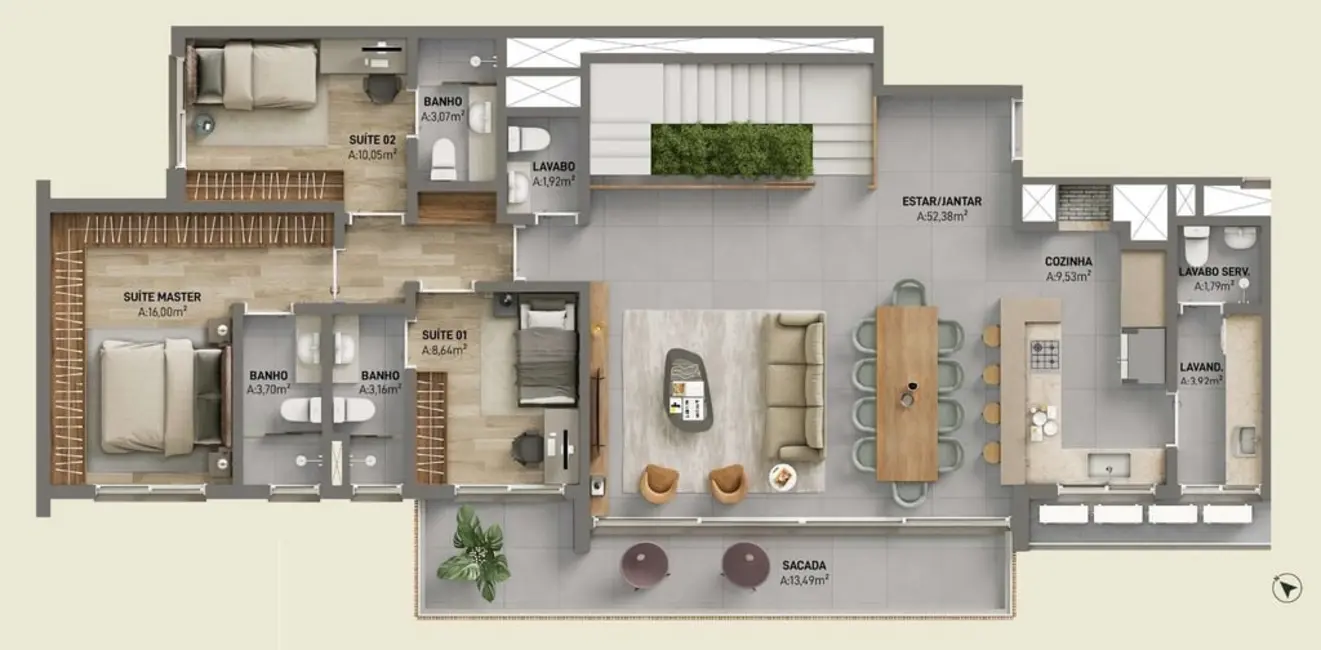 Foto 5 de Apartamento com 3 quartos à venda, 161m2 em Petrópolis, Porto Alegre - RS