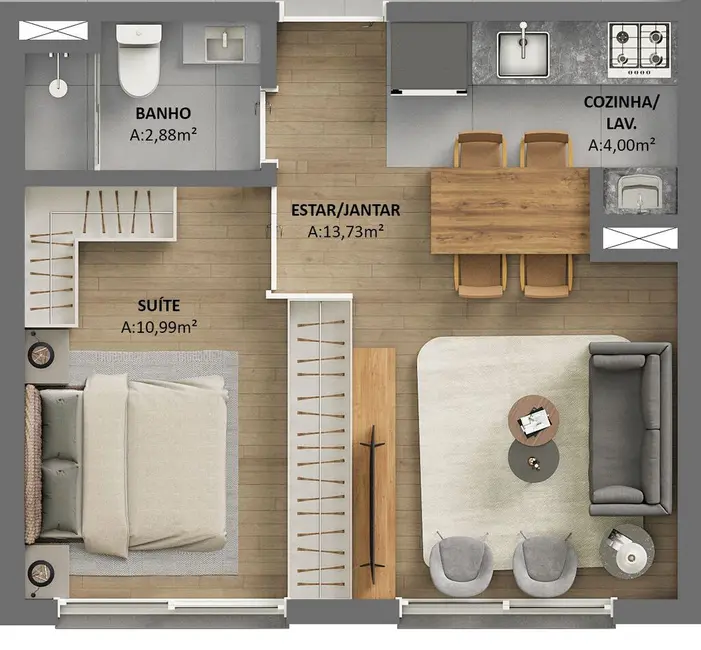 Foto 7 de Apartamento com 1 quarto à venda, 73m2 em Rio Branco, Porto Alegre - RS