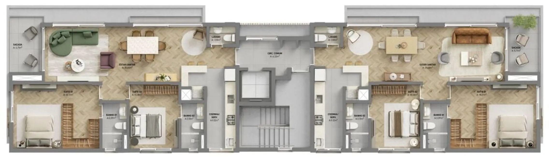 Apartamento com 3 quartos à venda, 204m2 em Moinhos de Vento, Porto Alegre - RS - imagem 4 Foto 4 de Apartamento com 3 quartos à venda, 204m2 em Moinhos de Vento, Porto Alegre - RS