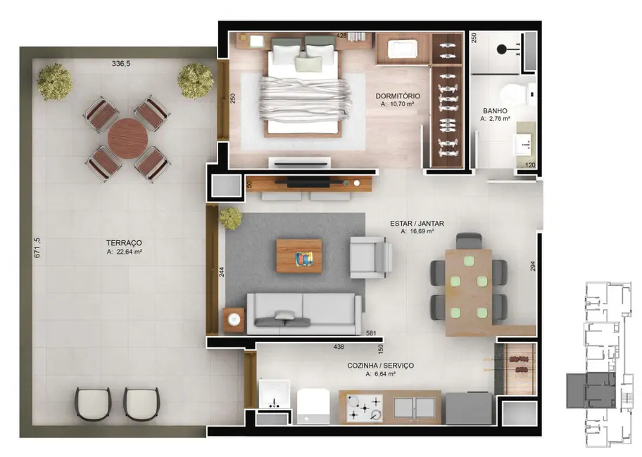 Foto 4 de Apartamento com 3 quartos à venda, 103m2 em Jardim Botânico, Porto Alegre - RS