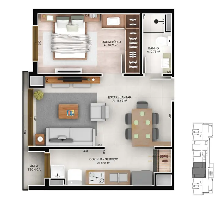 Foto 3 de Apartamento com 2 quartos à venda, 67m2 em Jardim Botânico, Porto Alegre - RS