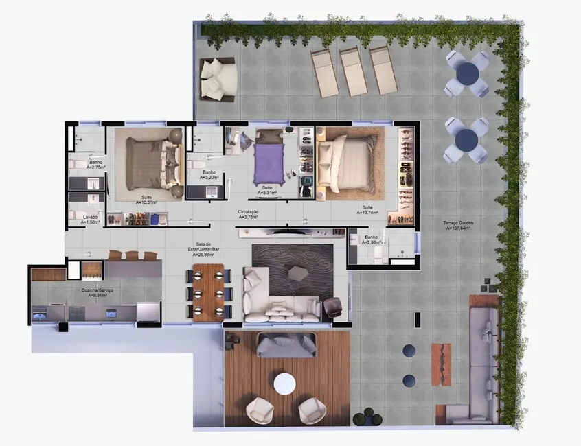 Apartamento com 3 quartos à venda, 100m2 em Petrópolis, Porto Alegre - RS - imagem 8 Foto 8 de Apartamento com 3 quartos à venda, 100m2 em Petrópolis, Porto Alegre - RS