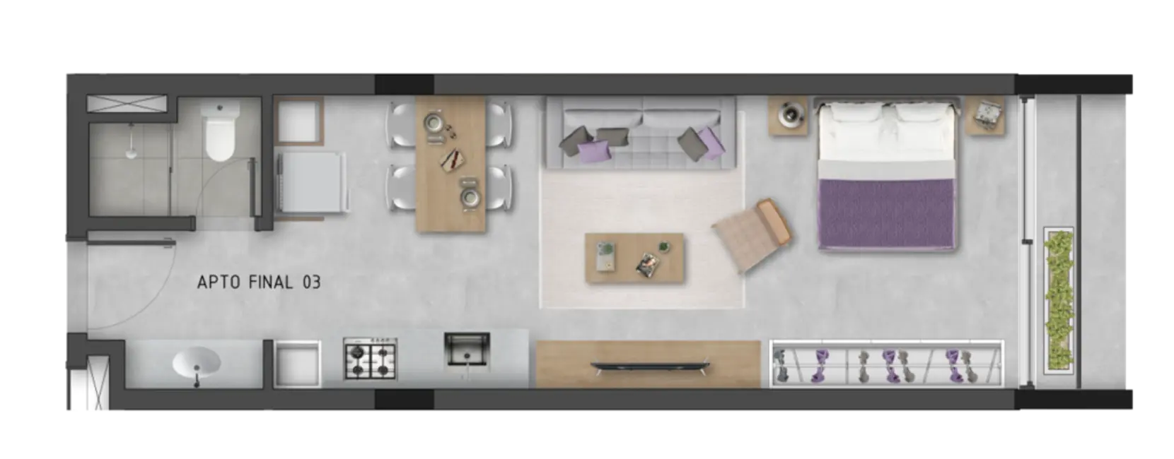 Apartamento com 1 quarto à venda, 38m2 em Cidade Baixa, Porto Alegre - RS - imagem 9 Foto 9 de Apartamento com 1 quarto à venda, 38m2 em Cidade Baixa, Porto Alegre - RS