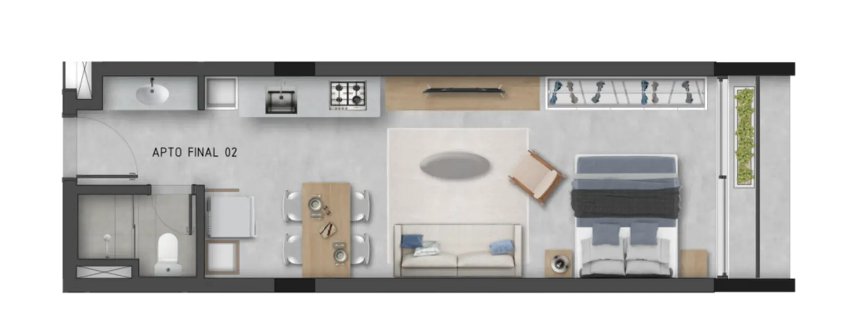 Apartamento com 1 quarto à venda, 38m2 em Cidade Baixa, Porto Alegre - RS - imagem 8 Foto 8 de Apartamento com 1 quarto à venda, 38m2 em Cidade Baixa, Porto Alegre - RS