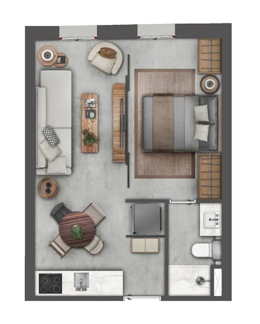 Foto 7 de Apartamento com 1 quarto à venda, 29m2 em Floresta, Porto Alegre - RS