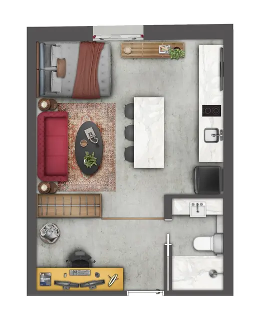 Foto 6 de Apartamento com 1 quarto à venda, 29m2 em Floresta, Porto Alegre - RS