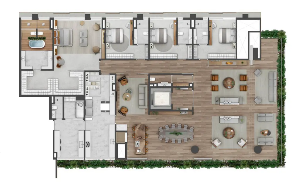 Foto 6 de Apartamento com 4 quartos à venda, 853m2 em Três Figueiras, Porto Alegre - RS