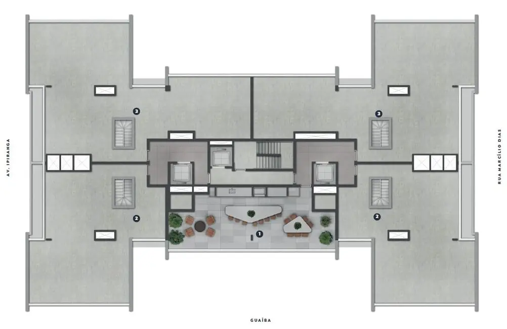 Foto 2 de Apartamento com 3 quartos à venda, 151m2 em Menino Deus, Porto Alegre - RS