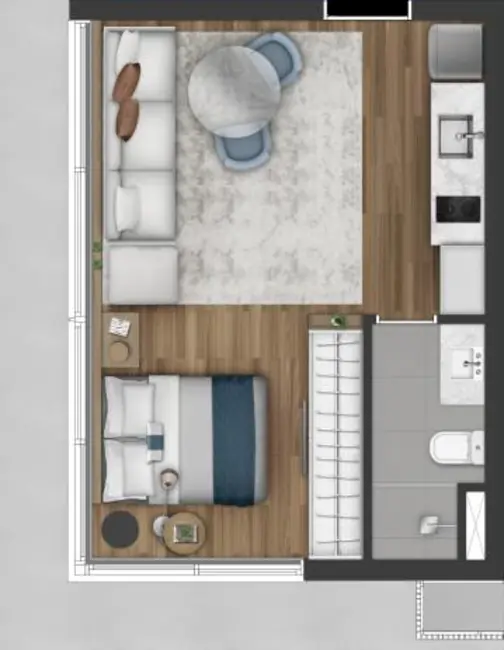 Foto 5 de Kitnet à venda, 24m2 em Auxiliadora, Porto Alegre - RS