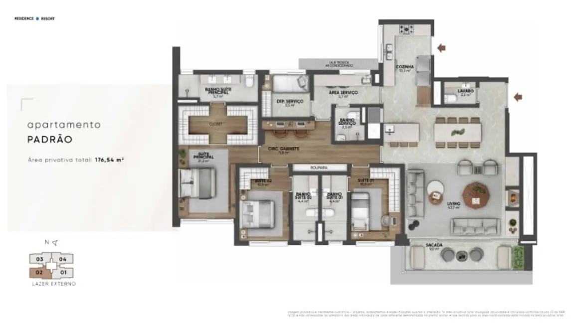 Foto 1 de Apartamento com 3 quartos à venda, 176m2 em Petrópolis, Porto Alegre - RS