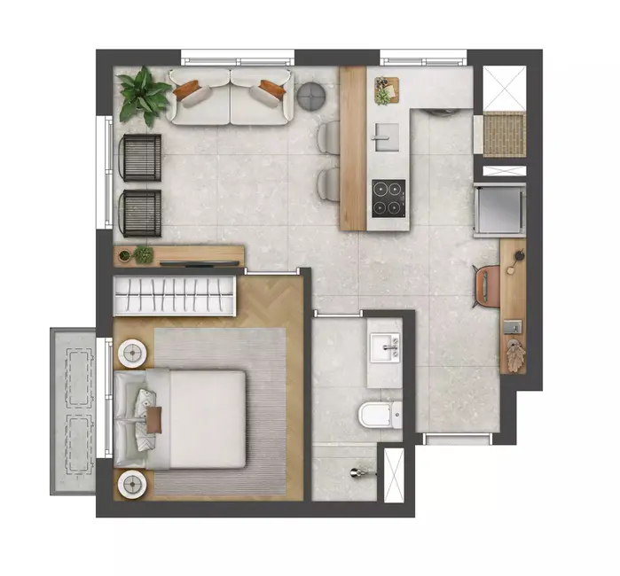 Foto 5 de Apartamento com 1 quarto à venda, 39m2 em Bom Fim, Porto Alegre - RS