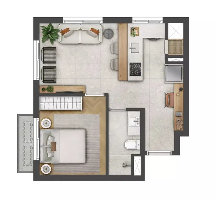 Foto 5 de Apartamento com 1 quarto à venda, 34m2 em Bom Fim, Porto Alegre - RS