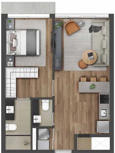 Foto 8 de Apartamento com 3 quartos à venda, 90m2 em Cidade Baixa, Porto Alegre - RS