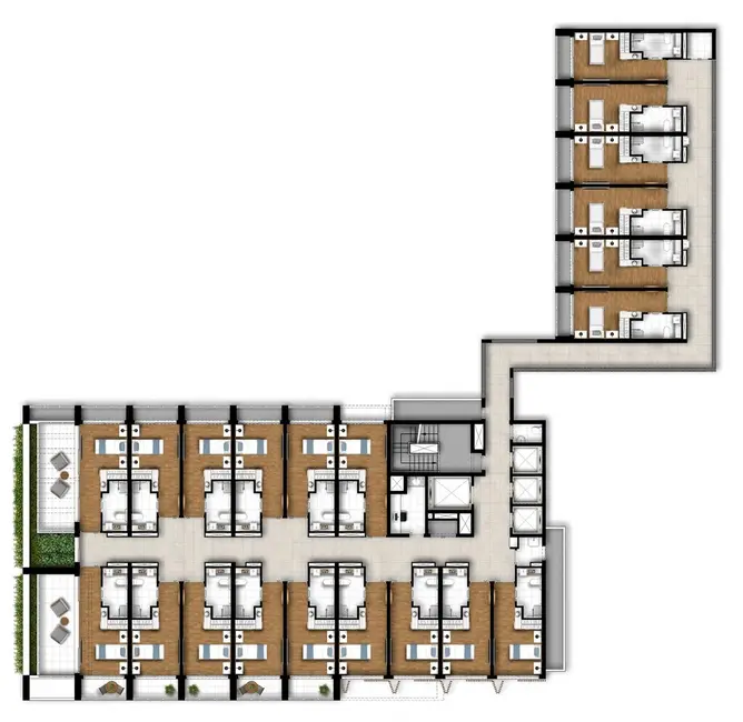 Apartamento com 1 quarto à venda, 24m2 em Moinhos de Vento, Porto Alegre - RS - imagem 6 Foto 6 de Apartamento com 1 quarto à venda, 24m2 em Moinhos de Vento, Porto Alegre - RS
