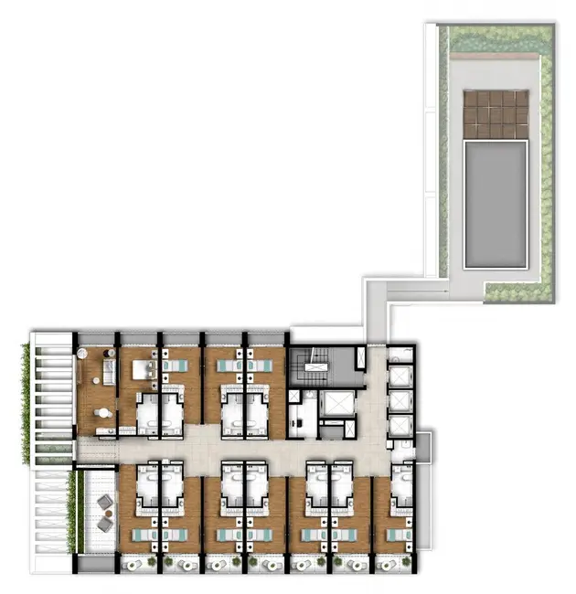 Apartamento com 1 quarto à venda, 24m2 em Moinhos de Vento, Porto Alegre - RS - imagem 9 Foto 9 de Apartamento com 1 quarto à venda, 24m2 em Moinhos de Vento, Porto Alegre - RS