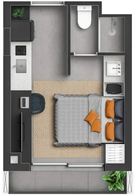 Foto 6 de Kitnet à venda, 21m2 em Floresta, Porto Alegre - RS