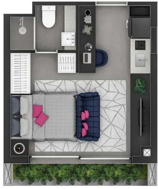 Foto 8 de Kitnet à venda, 21m2 em Floresta, Porto Alegre - RS