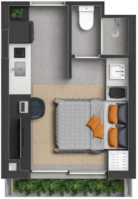 Foto 5 de Kitnet à venda, 21m2 em Floresta, Porto Alegre - RS