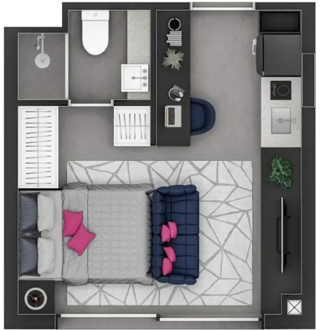 Foto 7 de Kitnet à venda, 21m2 em Floresta, Porto Alegre - RS