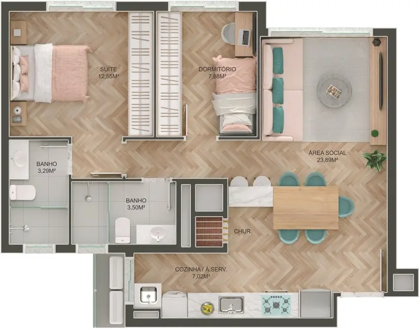 Foto 4 de Apartamento com 3 quartos à venda, 121m2 em Tristeza, Porto Alegre - RS