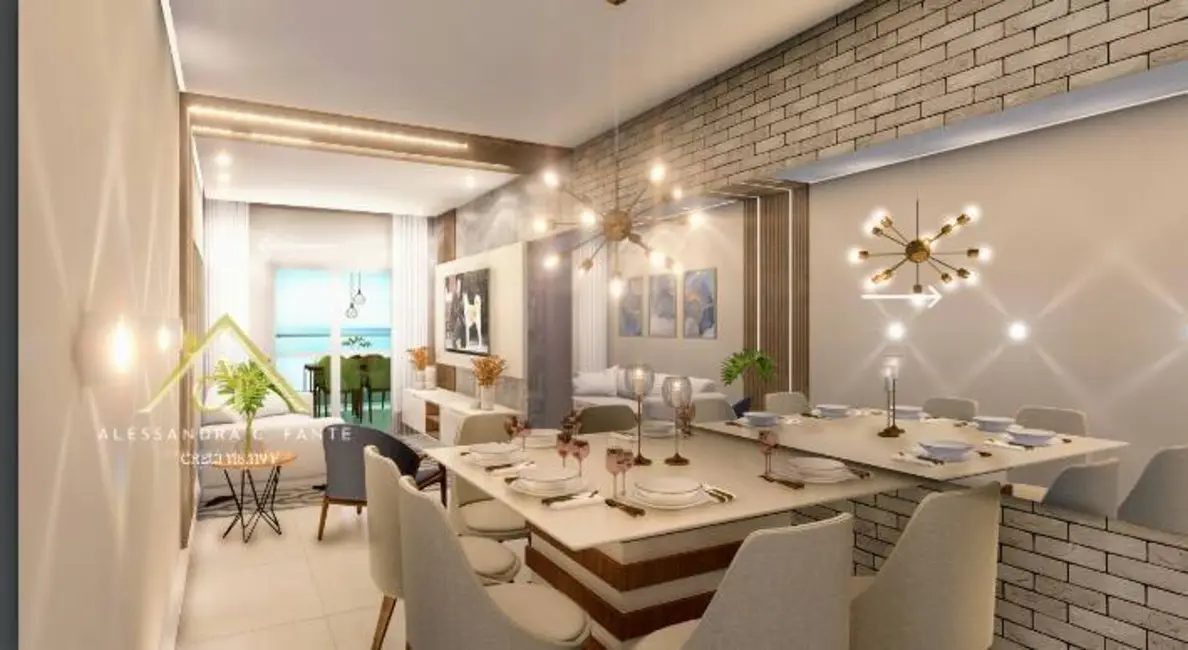 Foto 4 de Apartamento com 1 quarto à venda, 71m2 em Centro, Mongagua - SP