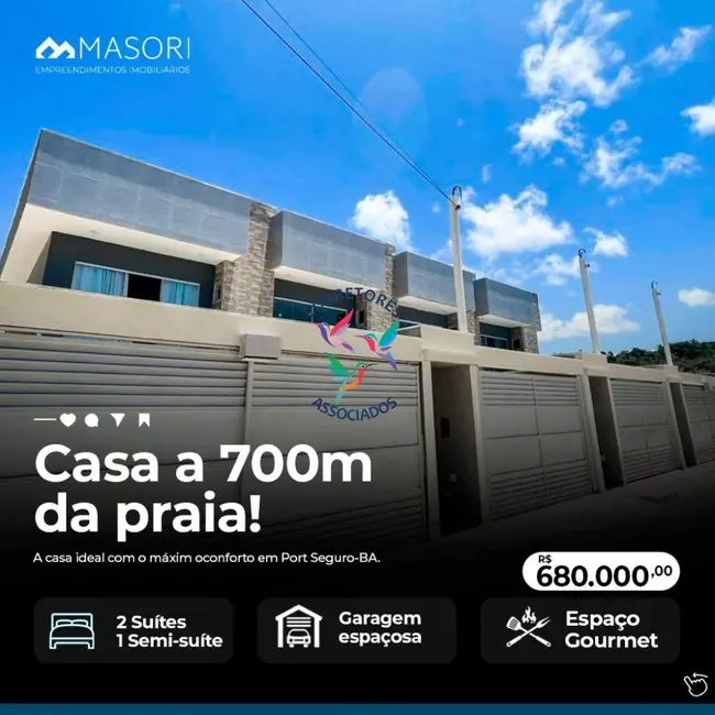 Foto 1 de Casa com 3 quartos à venda, 108m2 em Porto Seguro - BA
