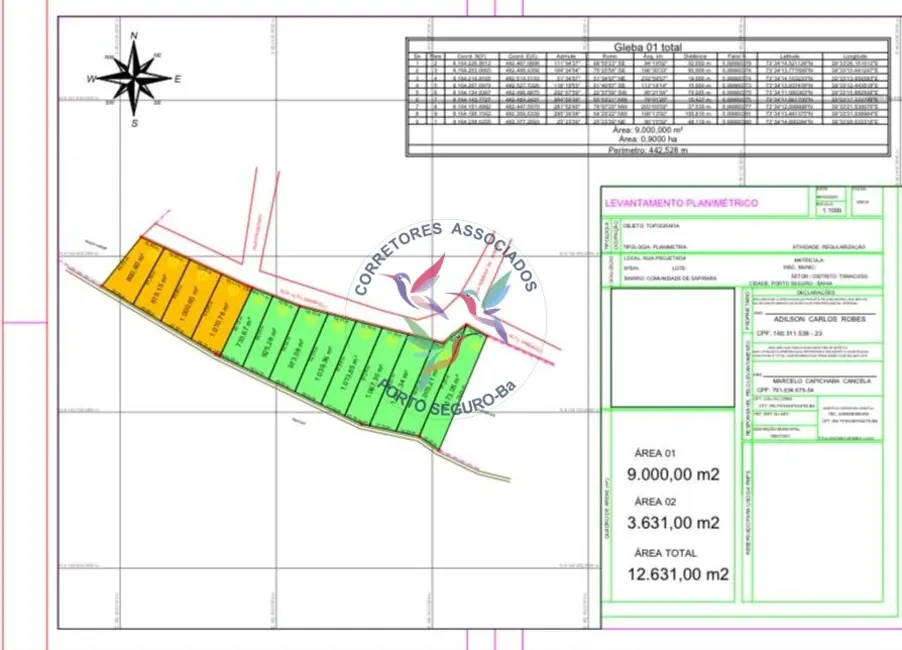Foto 2 de Terreno / Lote à venda, 12000m2 em Porto Seguro - BA