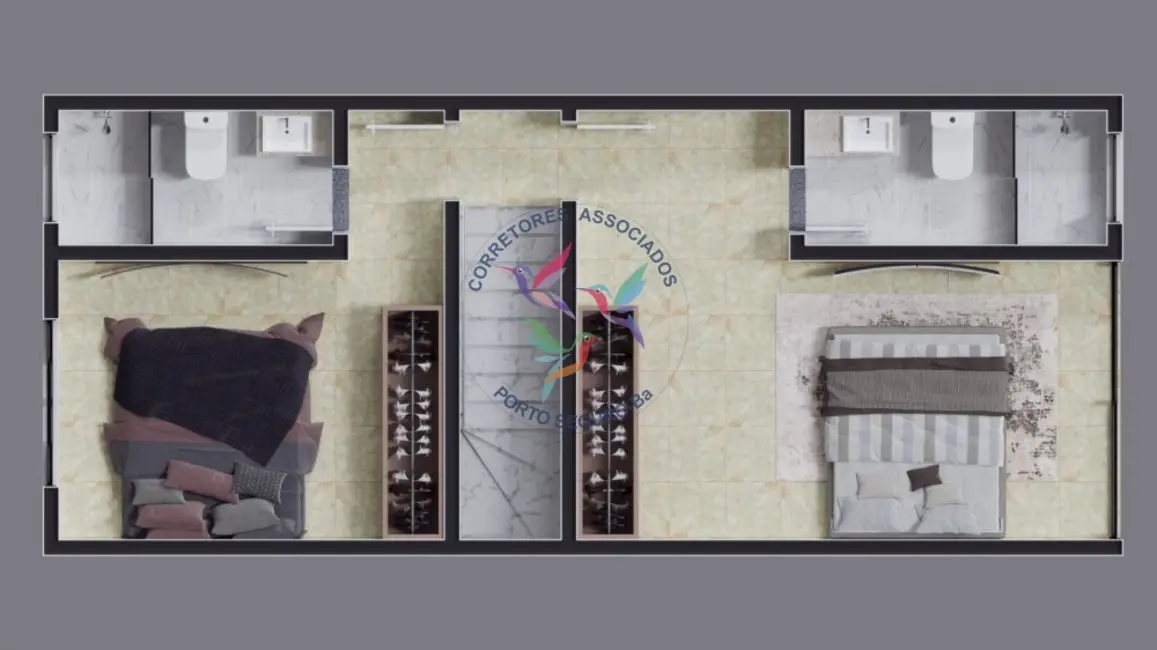 Foto 3 de Apartamento com 2 quartos à venda, 77m2 em Porto Seguro - BA