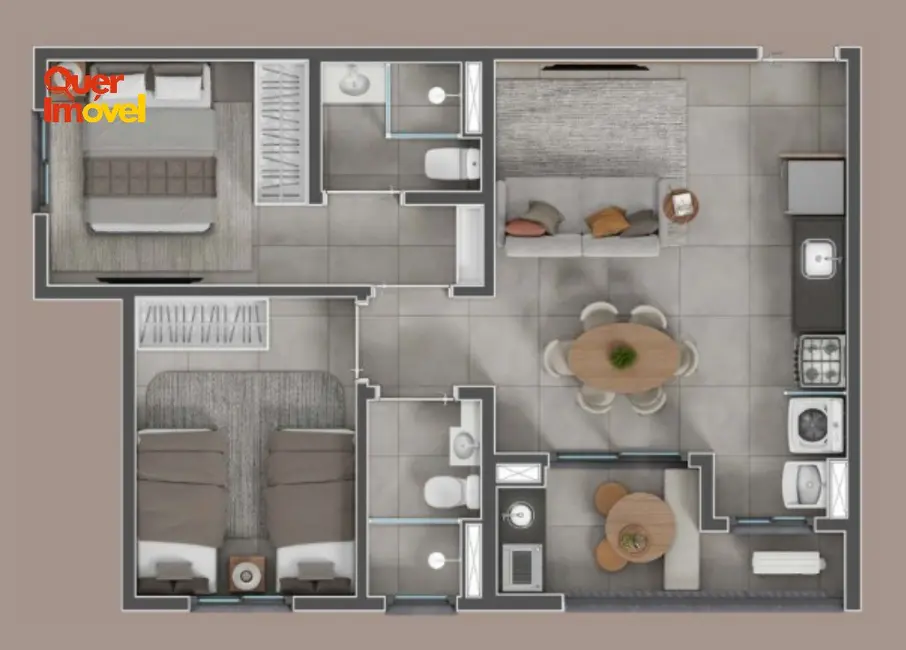 Foto 5 de Apartamento com 2 quartos à venda, 56m2 em Jardim Sumaré, Ribeirao Preto - SP