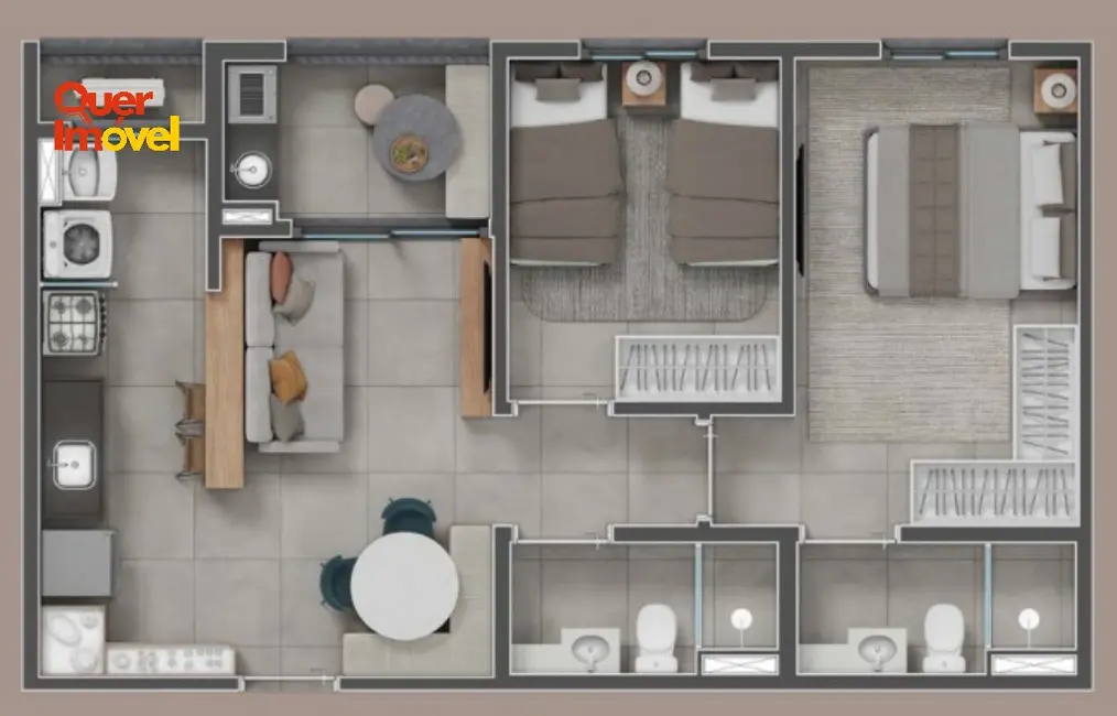 Apartamento com 2 quartos à venda, 59m2 em Jardim Sumaré, Ribeirao Preto - SP - imagem 4 Foto 4 de Apartamento com 2 quartos à venda, 59m2 em Jardim Sumaré, Ribeirao Preto - SP