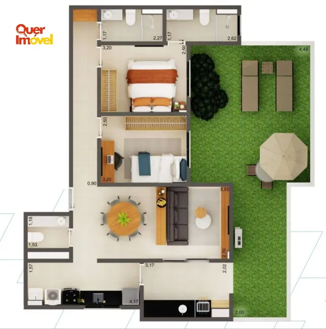 Apartamento com 2 quartos à venda, 70m2 em Ribeirao Preto - SP - imagem 3 Foto 3 de Apartamento com 2 quartos à venda, 70m2 em Ribeirao Preto - SP