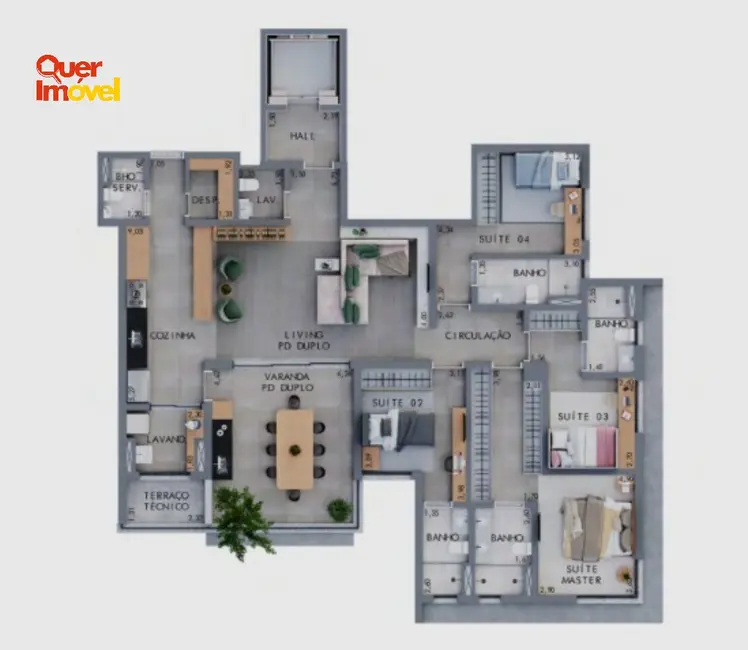 Foto 8 de Apartamento com 4 quartos à venda, 179m2 em Jardim Botânico, Ribeirao Preto - SP