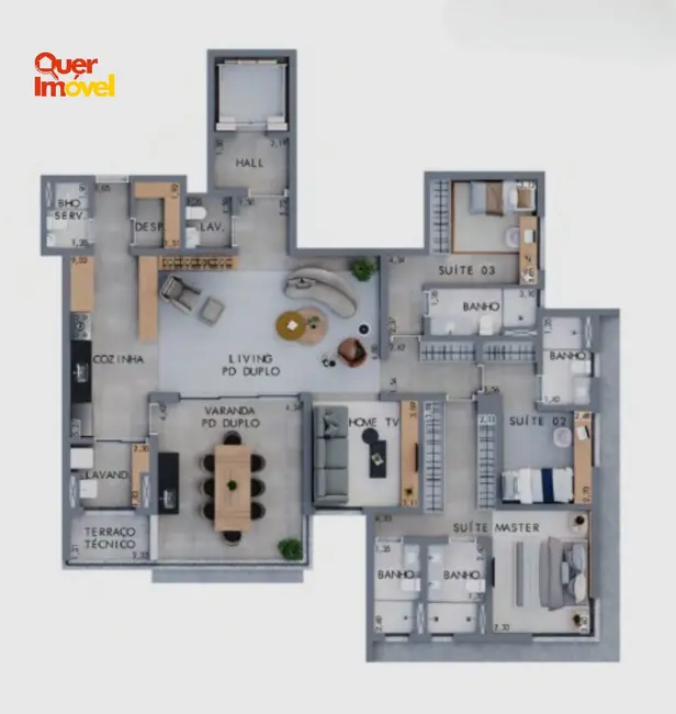 Foto 7 de Apartamento com 3 quartos à venda, 179m2 em Jardim Botânico, Ribeirao Preto - SP