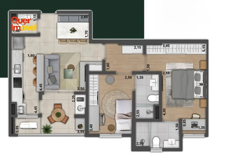 Foto 4 de Apartamento com 2 quartos à venda, 73m2 em Ribeirao Preto - SP