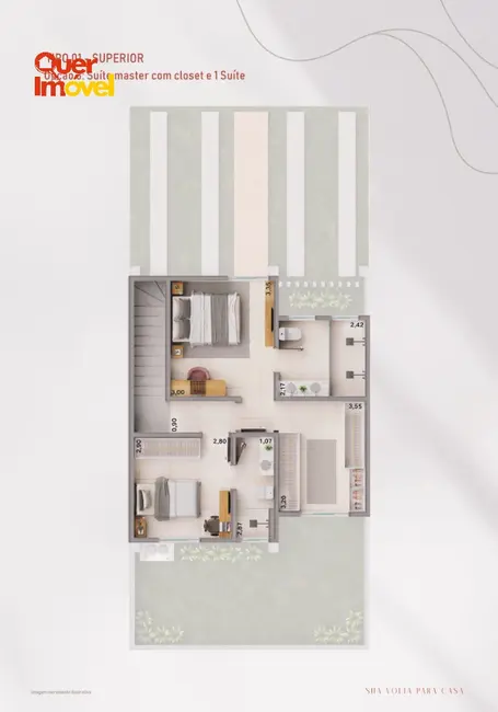 Foto 7 de Casa de Condomínio com 2 quartos à venda, 94m2 em Ribeirao Preto - SP