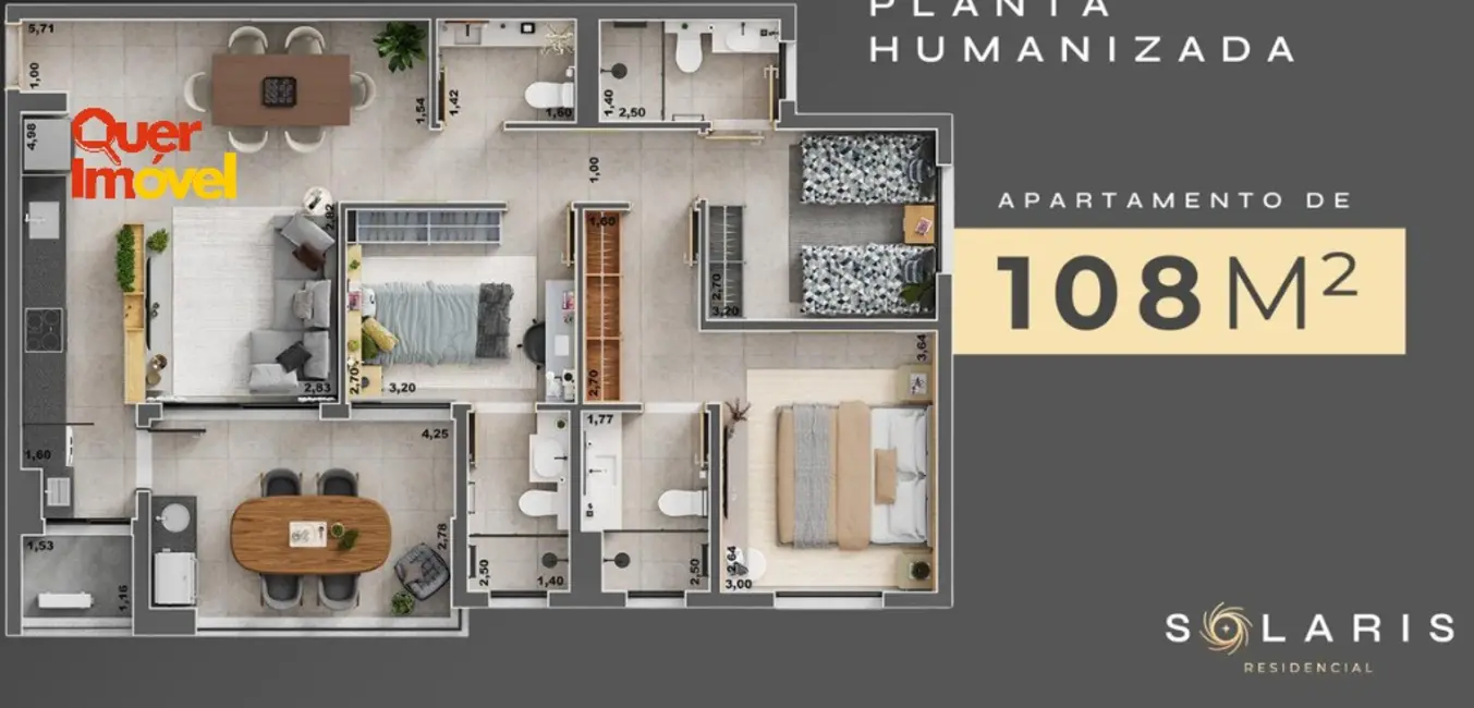 Apartamento com 3 quartos à venda, 108m2 em Ribeirao Preto - SP - imagem 5 Foto 5 de Apartamento com 3 quartos à venda, 108m2 em Ribeirao Preto - SP