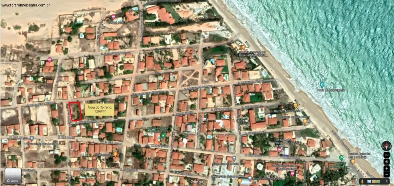 Foto 1 de Terreno / Lote à venda, 1269m2 em Aracati - CE