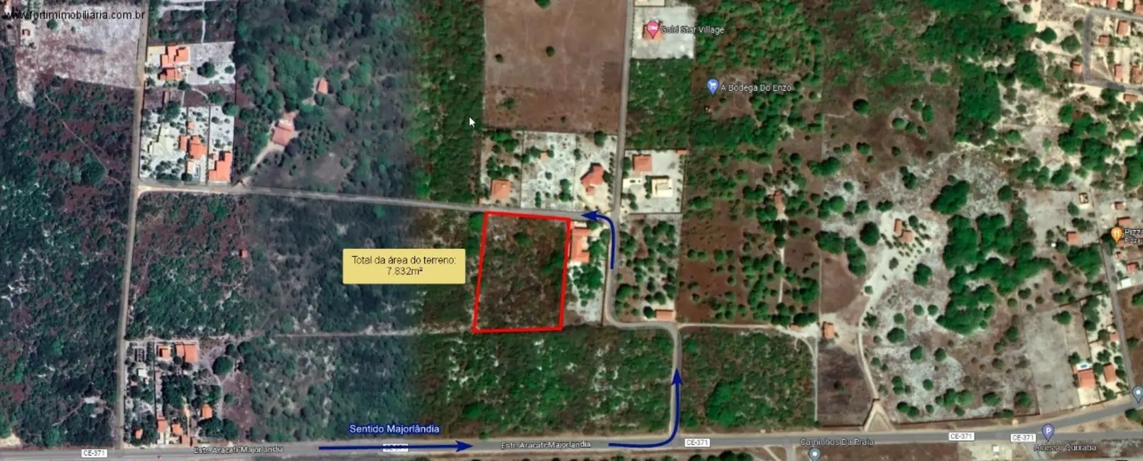 Foto 2 de Terreno / Lote à venda, 7832m2 em Aracati - CE