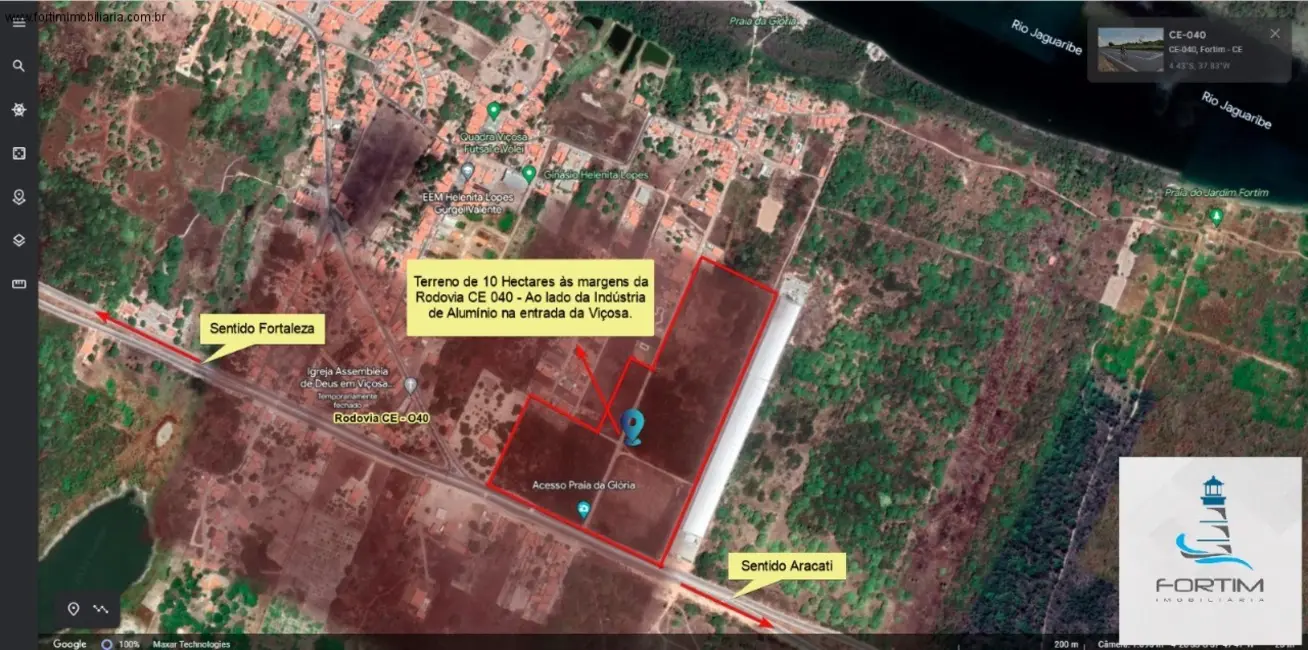 Foto 1 de Terreno / Lote à venda, 100000m2 em Fortim - CE