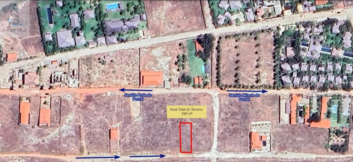 Foto 3 de Terreno / Lote à venda, 396m2 em Fortim - CE