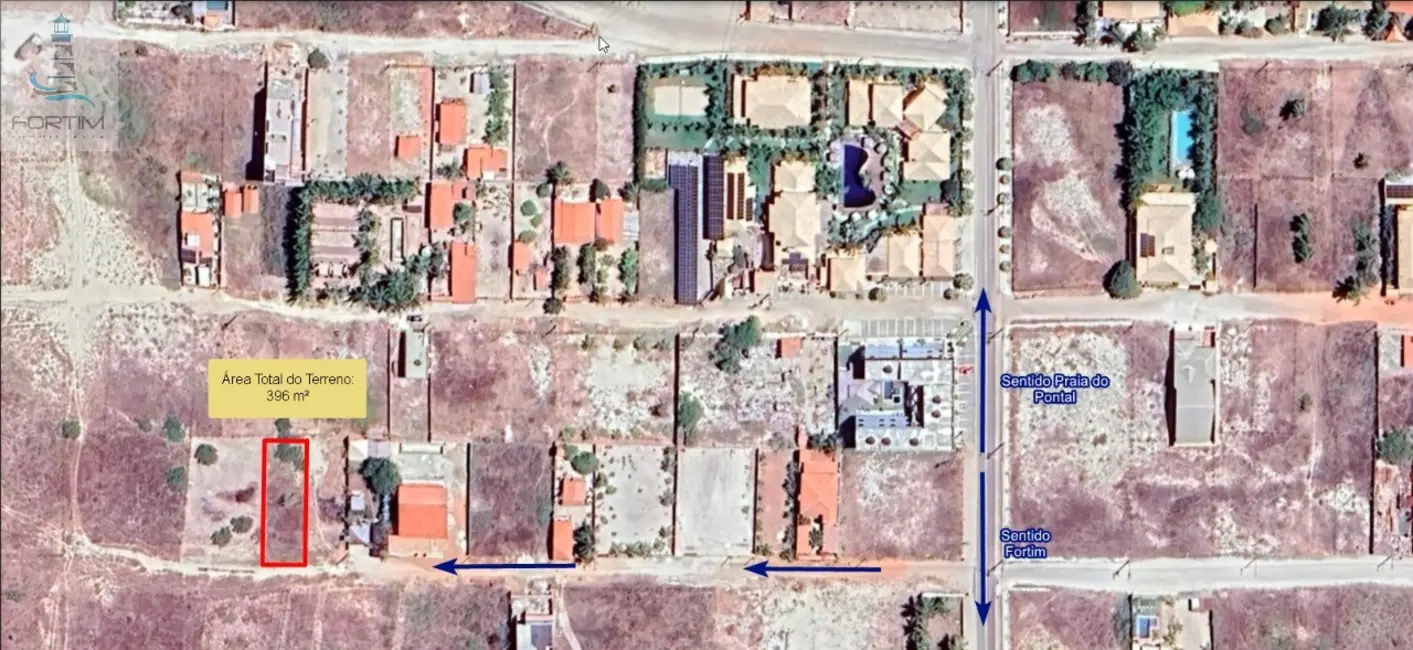 Foto 4 de Terreno / Lote à venda, 396m2 em Fortim - CE