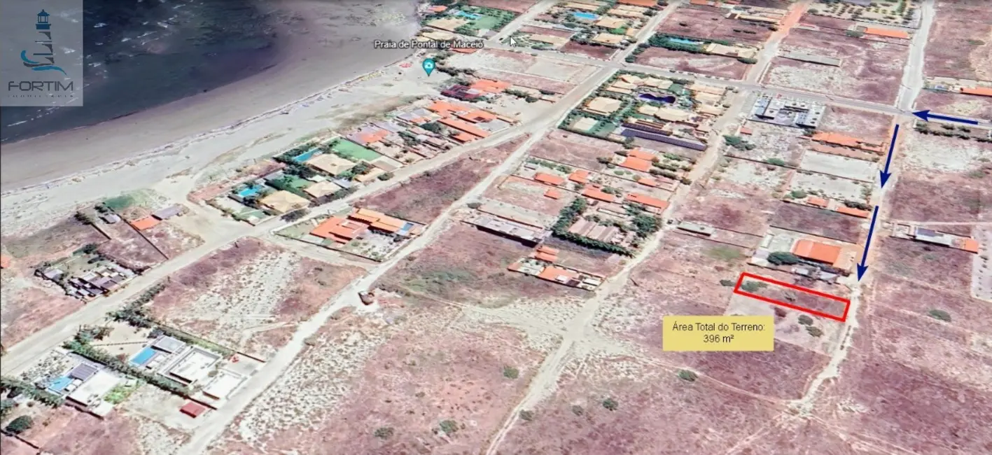 Foto 3 de Terreno / Lote à venda, 396m2 em Fortim - CE